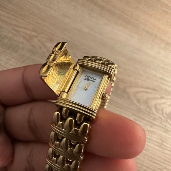 Vintage 90's "BRACELET QUARTZ WATCH" by Citizen Elegance - Time Tested - Covered - Picture 8 of 10